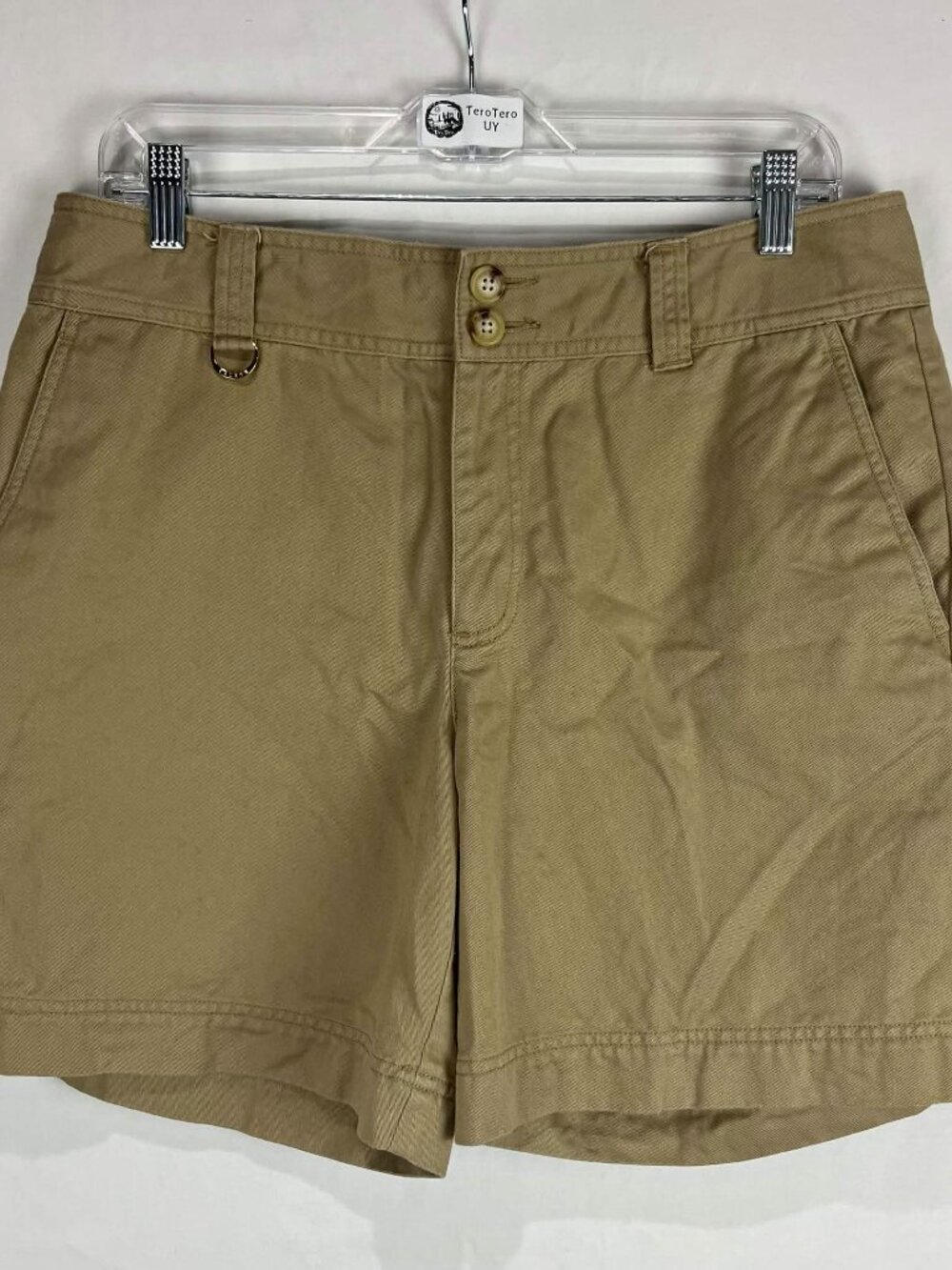 GUC Lauren Ralph Lauren Womens Khaki Chino Cotton Shorts Size 10